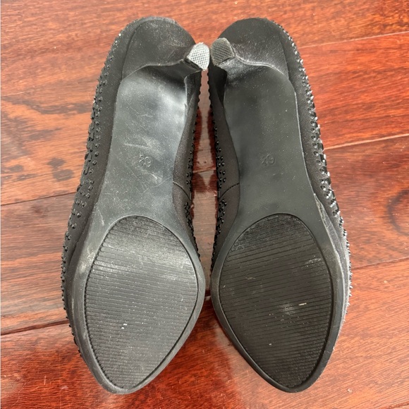 Kelly & Katie studded black open toed heels - Picture 4 of 5